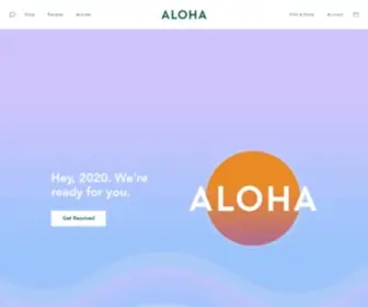Aloha.com(Organic plant) Screenshot