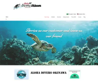 Alohadiversokinawa.com(Aloha Divers Okinawa) Screenshot