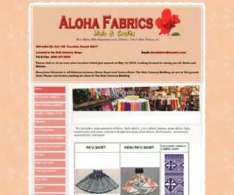 Alohafabrics.com(ALOHA FABRICS) Screenshot