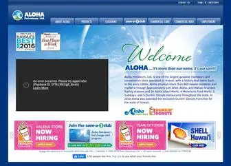 Alohagas.com(Aloha Petroleum) Screenshot