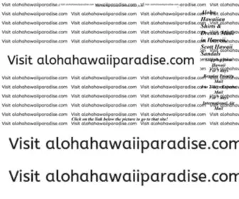 Alohahawaiianshirts.com(Authentic Hawaiian aloha shirts) Screenshot