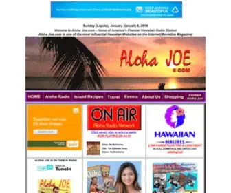 Alohajoe.com(FREE Hawaiian Music Radio Station streaming 24/7/365 sinceAmerica's premier Hawaiian music station) Screenshot