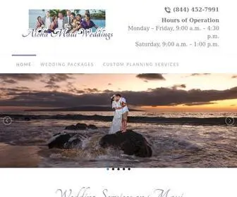 Alohamauiweddings.com(Maui Weddings) Screenshot