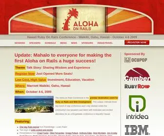 Alohaonrails.com(Aloha On Rails) Screenshot