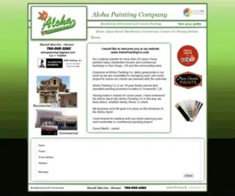 Alohapaintingco.com(Aloha Painting Co) Screenshot