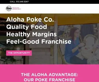 Alohapokefranchising.com(Alohapokefranchising) Screenshot