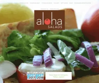 Alohasalads.com(Aloha Salads) Screenshot