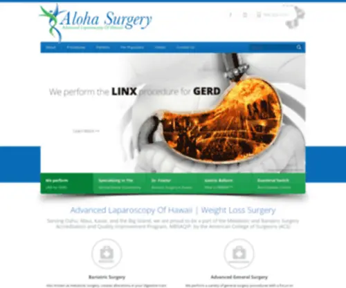 Alohasurgery.com(Aloha Surgery) Screenshot