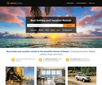 Alohavillas.io(Say Aloha to the Best Vacation Rentals and Holiday Accommodation) Screenshot