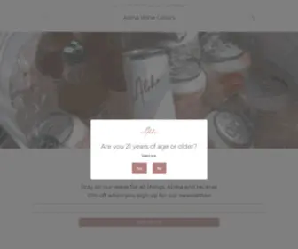 Alohawinecellars.com(An artisan canned rosé wine crafted in Napa Valley. Our canned rosé) Screenshot