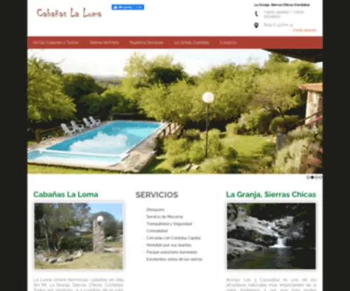 Alojamientolagranja.com.ar(Alojamiento en la Granja Cabanias La Loma) Screenshot