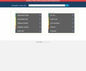 Alojate.com.mx(Web hosting) Screenshot