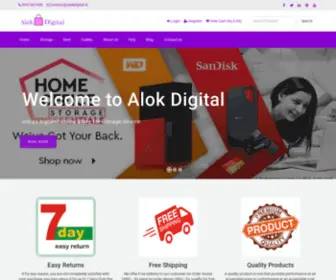 Alokdigital.in(Alokdigital india largest online store) Screenshot