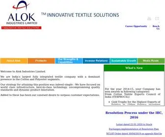 Alokind.com(Alok Industries) Screenshot