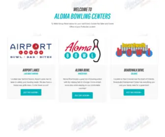 Alomabowlingcenters.com(Aloma Bowling Centers) Screenshot