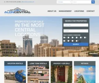 Aloncentral.com(Jerusalem Real Estate) Screenshot