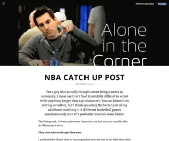 Aloneinthecorner.com(Alone in the Corner) Screenshot