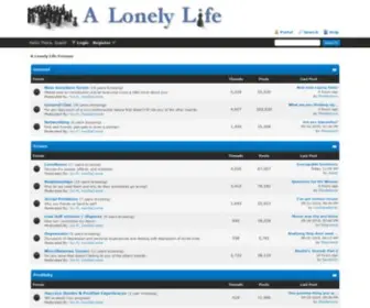 Alonelylife.com(A Lonely Life Forums) Screenshot