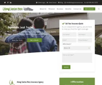 Alongiinsurance.com(Home & Auto Insurance) Screenshot