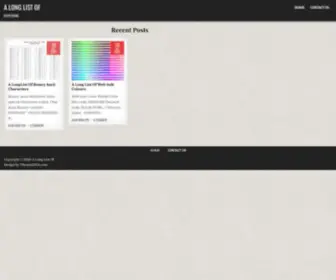 Alonglistof.com(A Long List Of) Screenshot