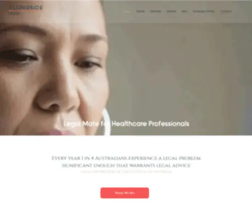 Alongsidelegal.com.au(Legal Services for Healthcare Professionals) Screenshot