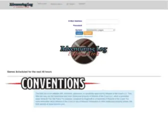 Alonlinetools.net(The adventuring log online tools website) Screenshot