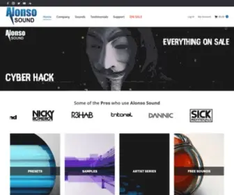 Alonso-Sound.com(Sound design company with everything you need to make EDM) Screenshot