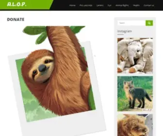 Alop.org(Animal Life Organized Protection) Screenshot