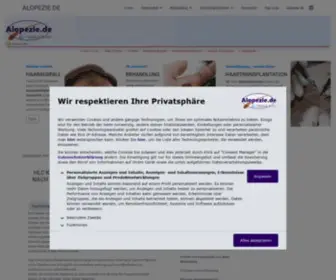 Alopezie.de(Haarausfall und Haartransplantation Portal) Screenshot