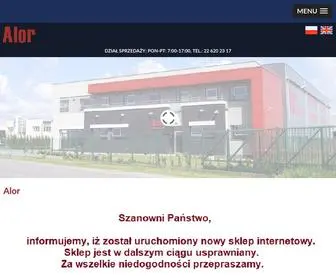 Alor.com.pl(Liny, łańcuchy, zawiesia, pończochy kablowe) Screenshot