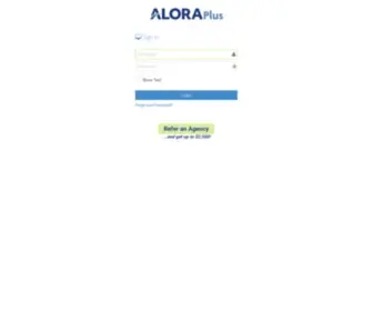 Aloraplus.com(Log in) Screenshot