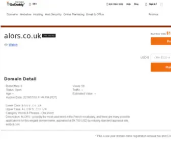 Alors.co.uk(alors) Screenshot