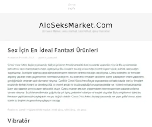 Aloseksmarket.com(Aloseksmarket) Screenshot