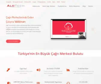 Alotech.com.tr(Türkiye'nin Bulut Çağrı Merkezi Yazılımı) Screenshot