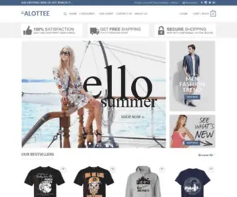 Alottee.com(Cool T Shirt Designs For Men And Women) Screenshot