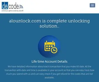 Alounlock.com(alounlock) Screenshot