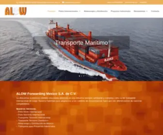 Alow.com.mx(Flete Aéreo Internacional) Screenshot