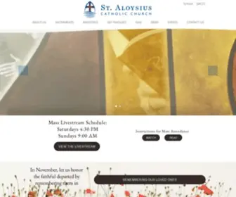 Aloysius.org(Aloysius Catholic Church) Screenshot