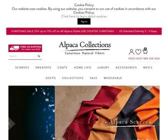 Alpacacollections.com(Alpaca Collections: Peruvian Alpaca Clothing &amp; Vicuña) Screenshot