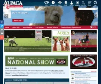 Alpacainfo.com(Alpaca Owners Association) Screenshot