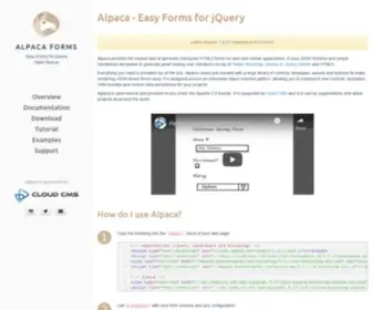 Alpacajs.org(Alpaca Forms) Screenshot