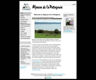 Alpacapatagonia.com(Alpacas de la Patagonia) Screenshot