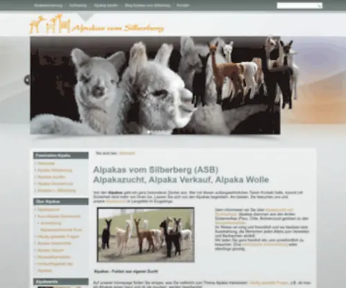 Alpakas-Vom-Silberberg.de(Alpakas vom Silberberg) Screenshot