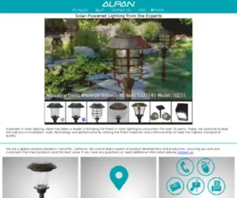 Alpan.com(Alpan Lighting Products) Screenshot