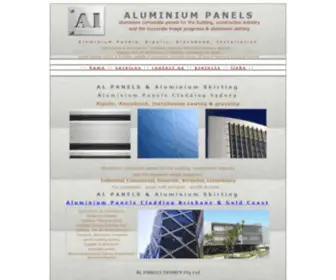 Alpanels.com(Aluminium panels Sydney) Screenshot