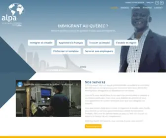 Alpaong.com(Service professionnel et gratuit d'aide aux immigrants) Screenshot