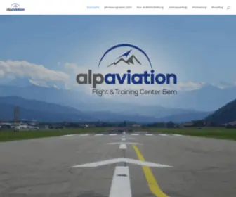 Alpaviation.ch(Flight & Training Center Bern) Screenshot