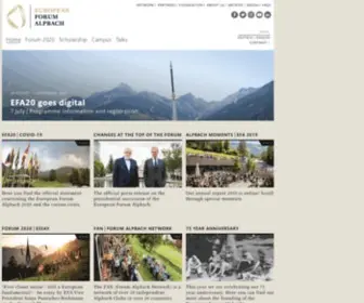 Alpbach.org(European Forum Alpbach) Screenshot