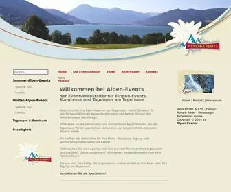 Alpen-Events.de(Die Eventagentur Alpen) Screenshot