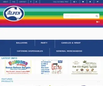 Alpen.com.au(Wholesale Party Supplies) Screenshot